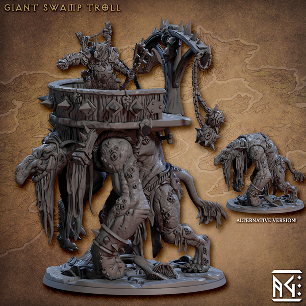 Faldorn Goblins - BOSS: Giant Swamp Troll - XL