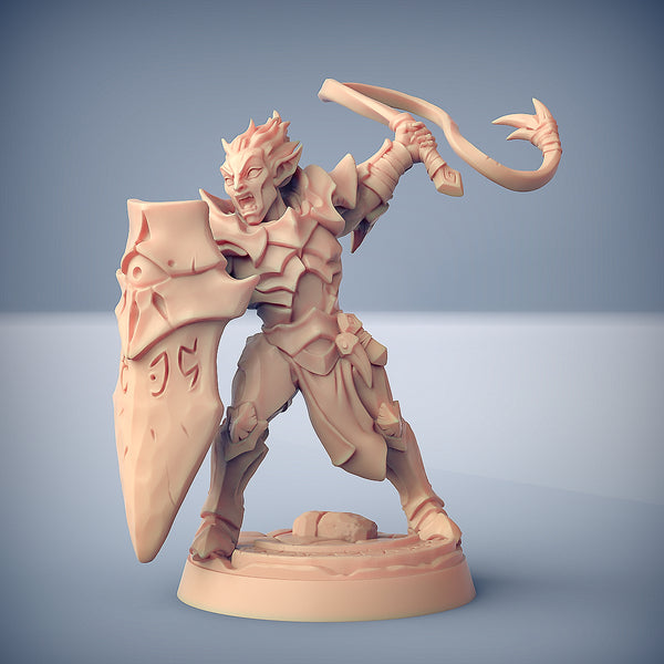 Elfo oscuro inquisitore - Ashen Alfar Inquisitor - Soldier A - S - 3DSpawn