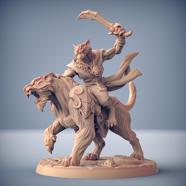 Felinidi del Deserto - Rakshakin Headhunters - Soldato a cavallo A - M - 3DSpawn