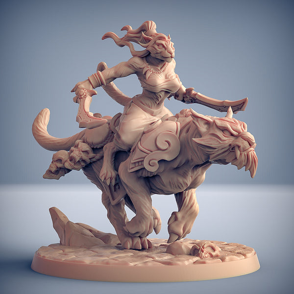 Felinidi del Deserto - Rakshakin Headhunters - Soldato a cavallo C - M - 3DSpawn